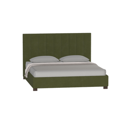 Ava High Headboard Bed in Luxe Fabric