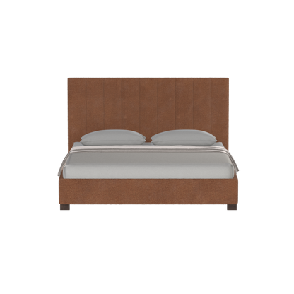 Ava High Headboard Bed in Luxe Fabric