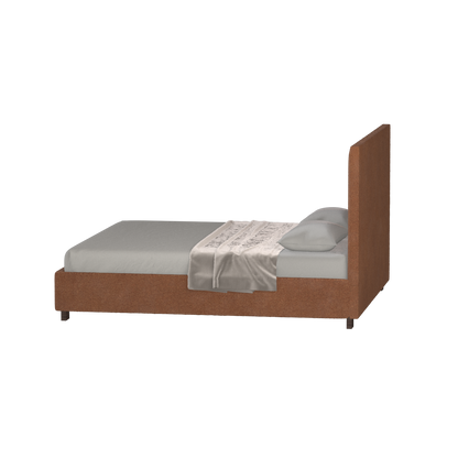 Ava High Headboard Bed in Luxe Fabric