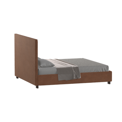 Ava High Headboard Bed in Luxe Fabric