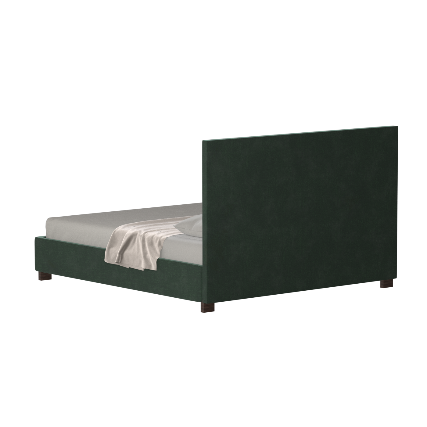 Ava High Headboard Bed in Luxe Fabric