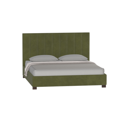 Ava High Headboard Bed in Luxe Fabric