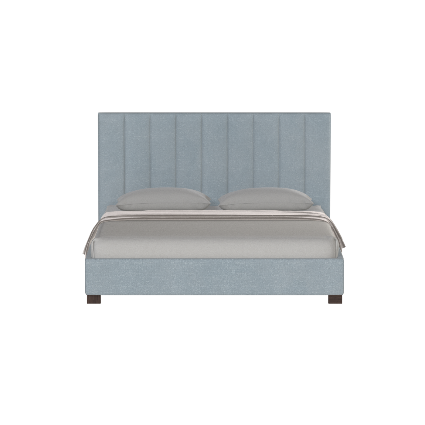 Ava High Headboard Bed in Luxe Fabric