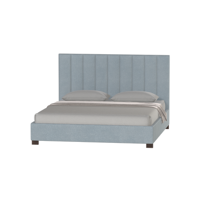 Ava High Headboard Bed in Luxe Fabric