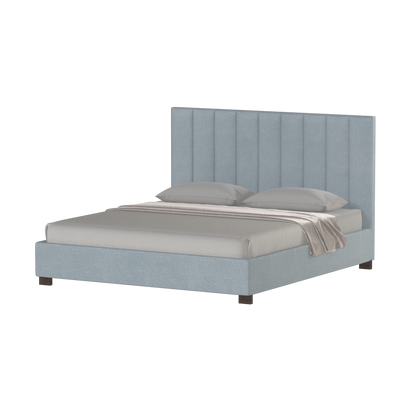 Ava High Headboard Bed in Luxe Fabric