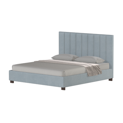 Ava High Headboard Bed in Luxe Fabric