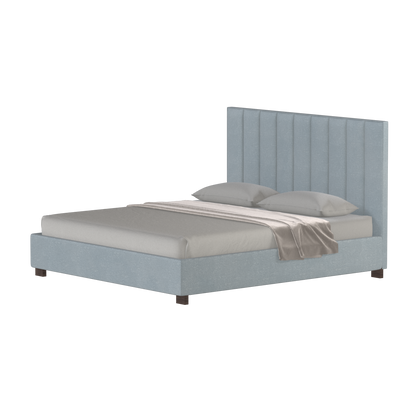 Ava High Headboard Bed in Luxe Fabric