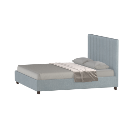 Ava High Headboard Bed in Luxe Fabric