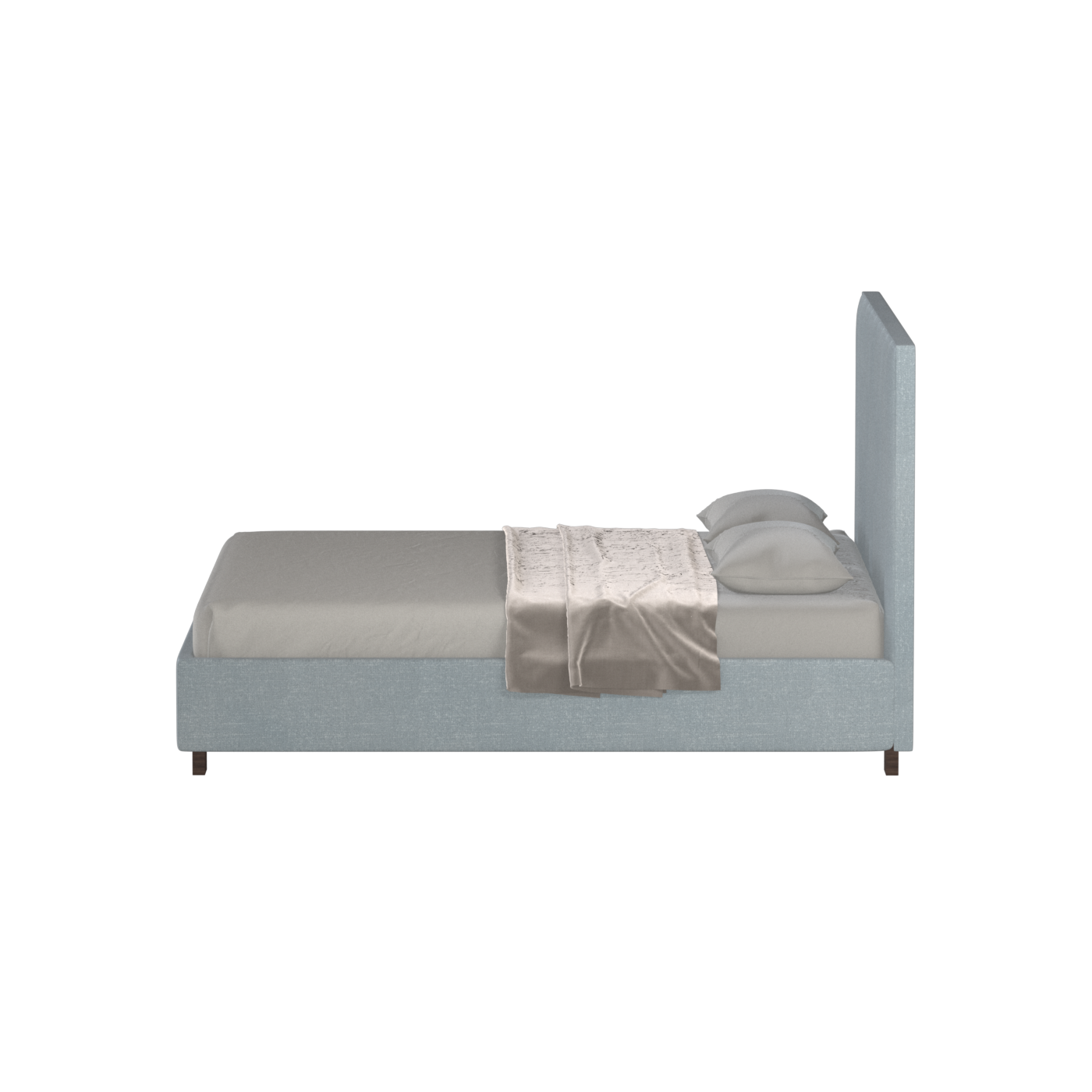 Ava High Headboard Bed in Luxe Fabric