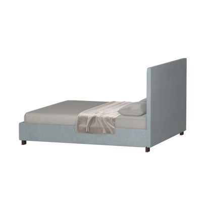 Ava High Headboard Bed in Luxe Fabric