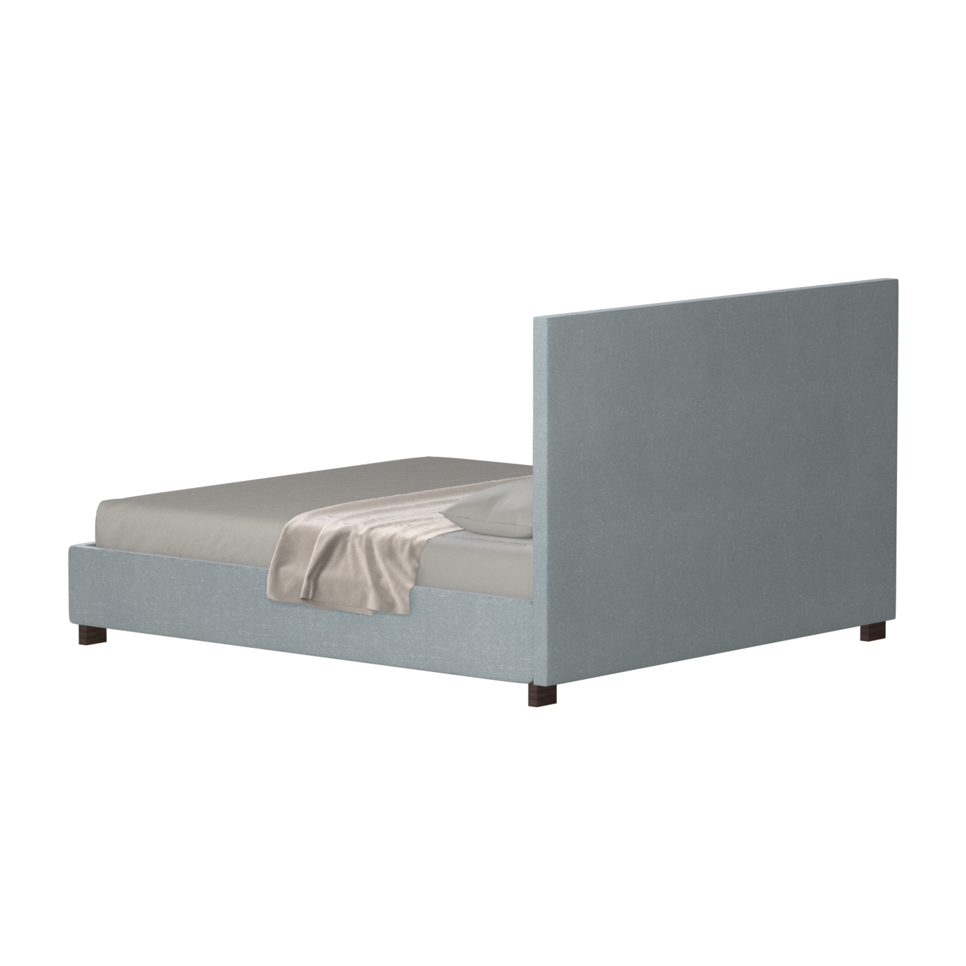 Ava High Headboard Bed in Luxe Fabric