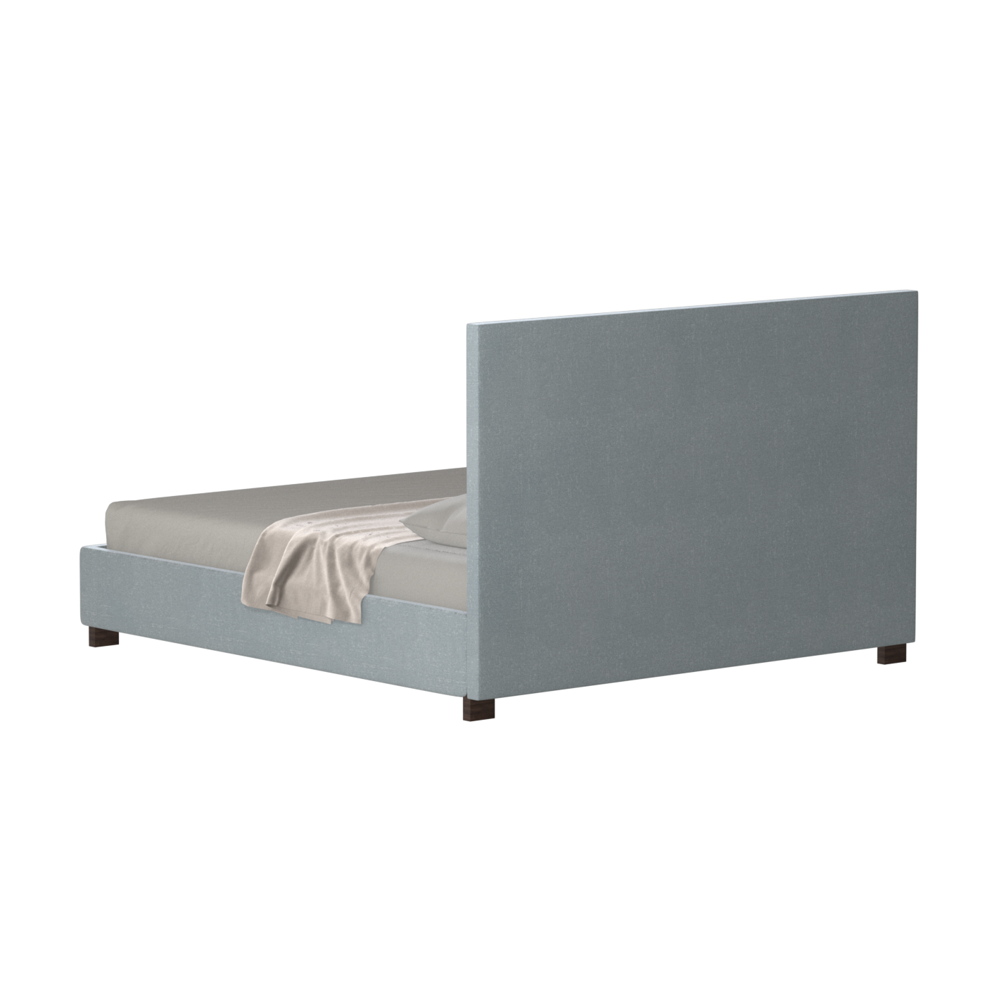 Ava High Headboard Bed in Luxe Fabric