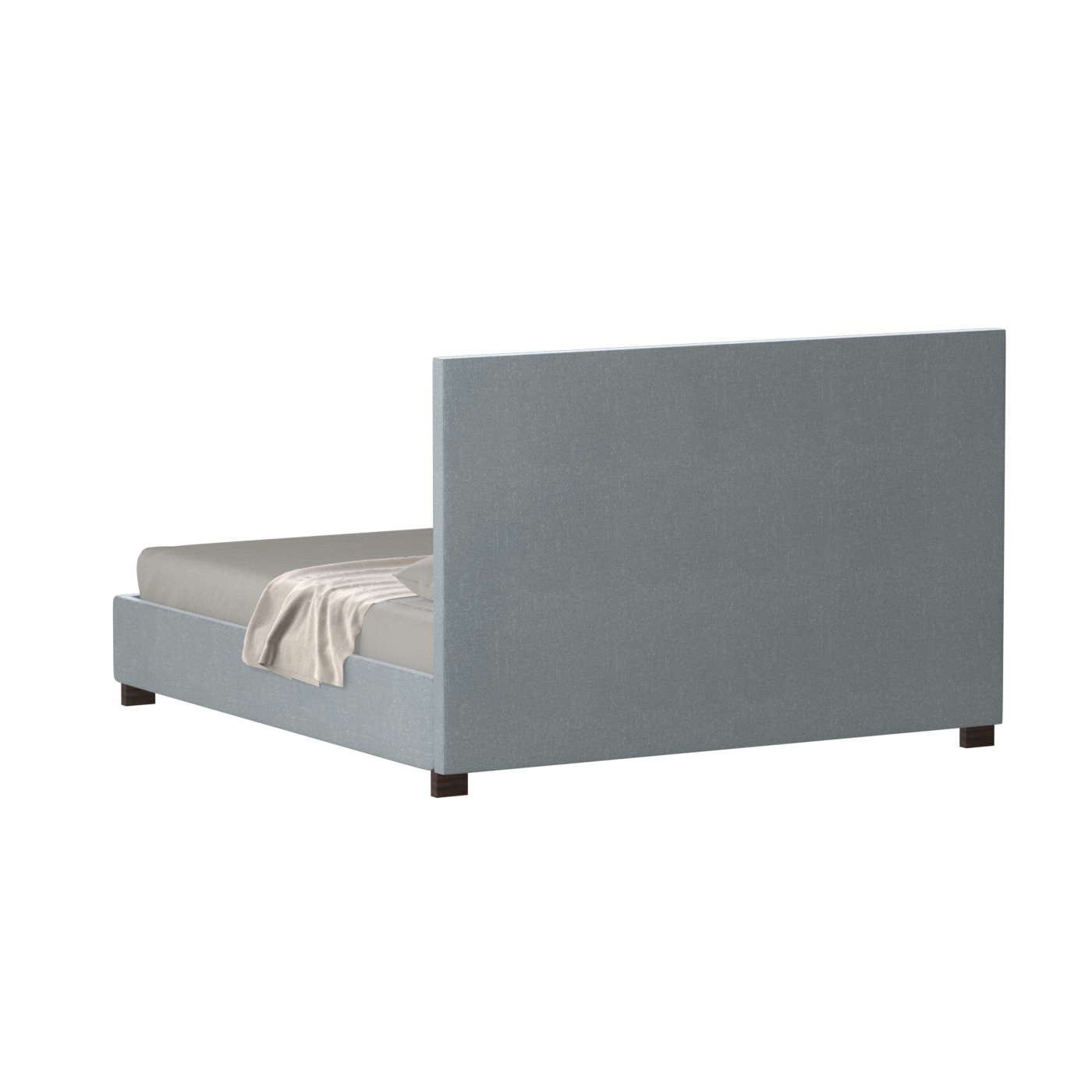Ava High Headboard Bed in Luxe Fabric
