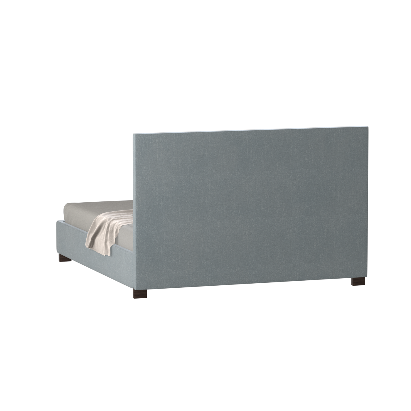 Ava High Headboard Bed in Luxe Fabric