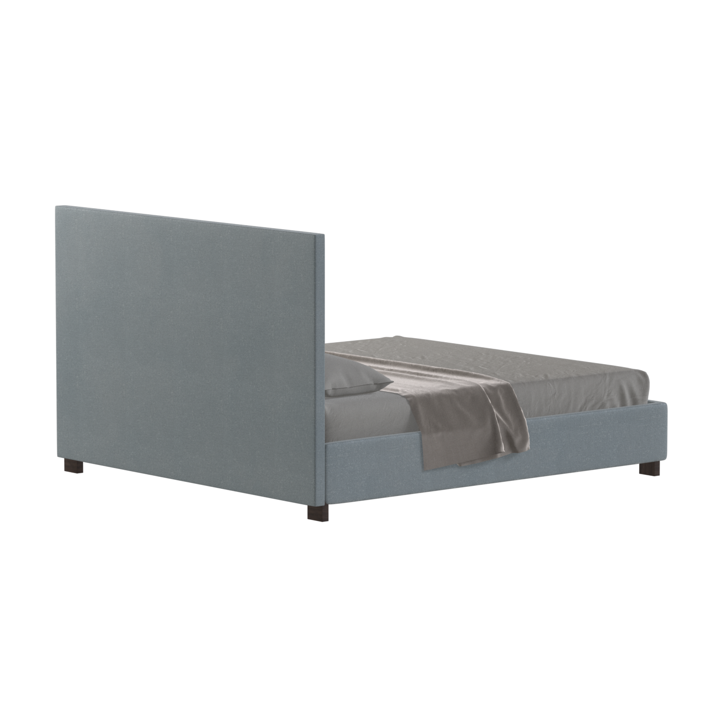 Ava High Headboard Bed in Luxe Fabric