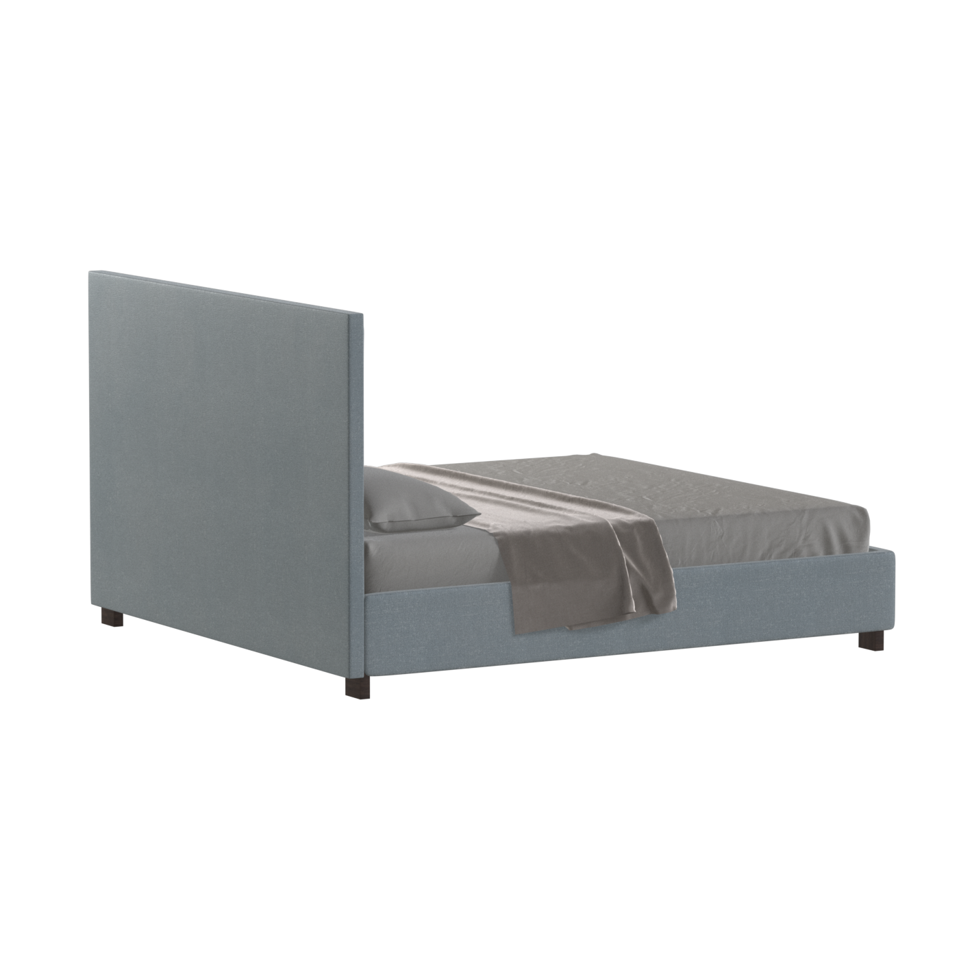 Ava High Headboard Bed in Luxe Fabric