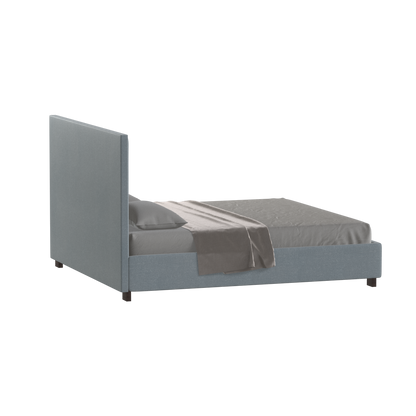 Ava High Headboard Bed in Luxe Fabric