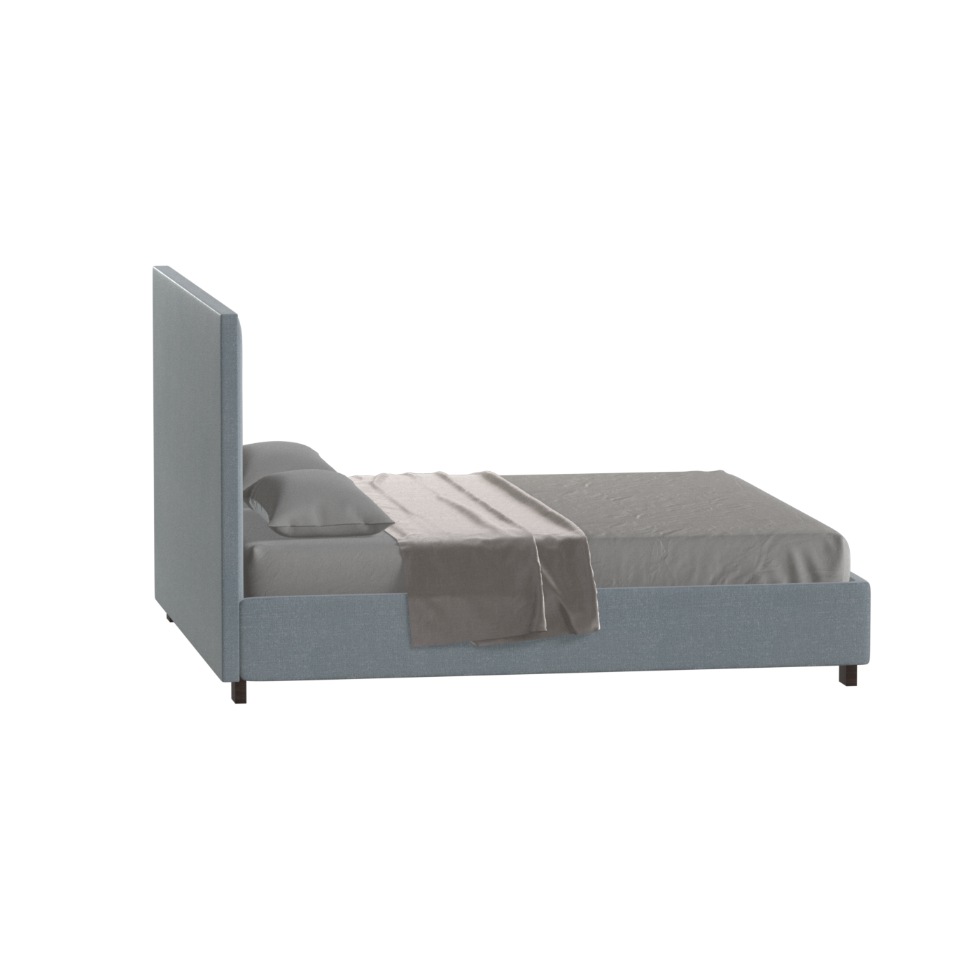 Ava High Headboard Bed in Luxe Fabric