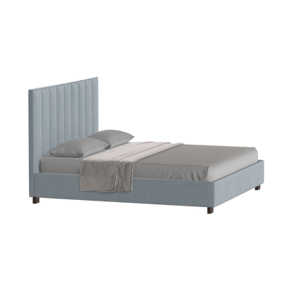 Ava High Headboard Bed in Luxe Fabric
