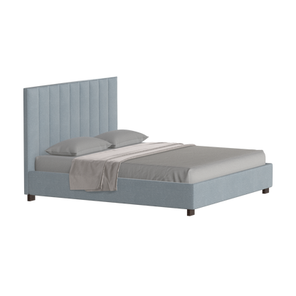 Ava High Headboard Bed in Luxe Fabric