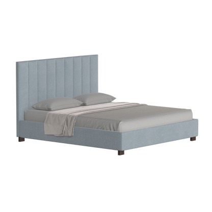 Ava High Headboard Bed in Luxe Fabric