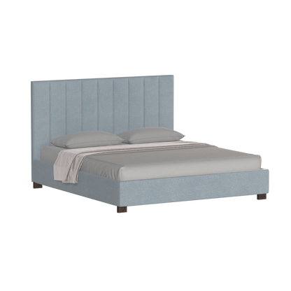 Ava High Headboard Bed in Luxe Fabric