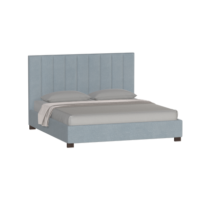 Ava High Headboard Bed in Luxe Fabric