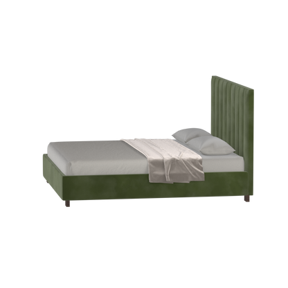 Ava High Headboard Bed in Luxe Fabric