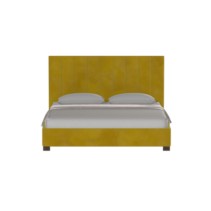 Ava High Headboard Bed in Luxe Fabric