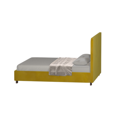 Ava High Headboard Bed in Luxe Fabric