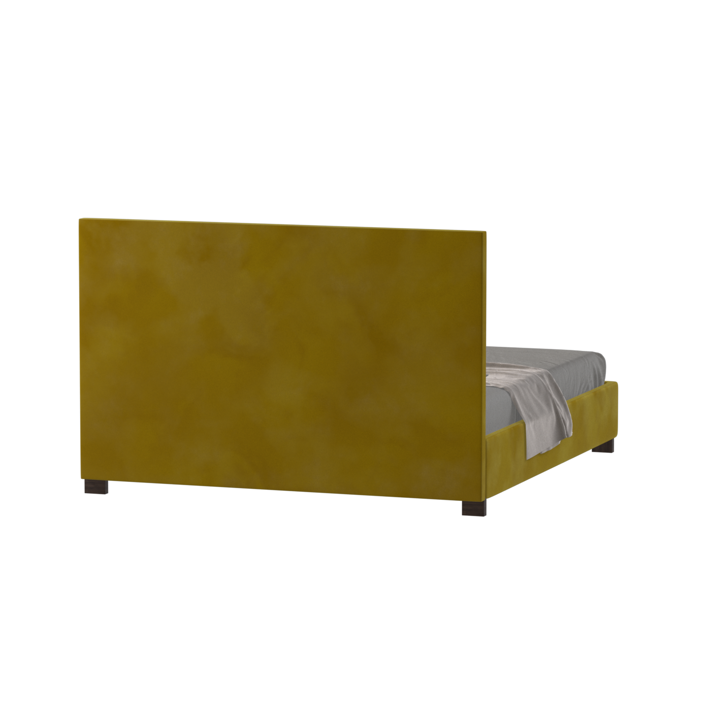 Ava High Headboard Bed in Luxe Fabric