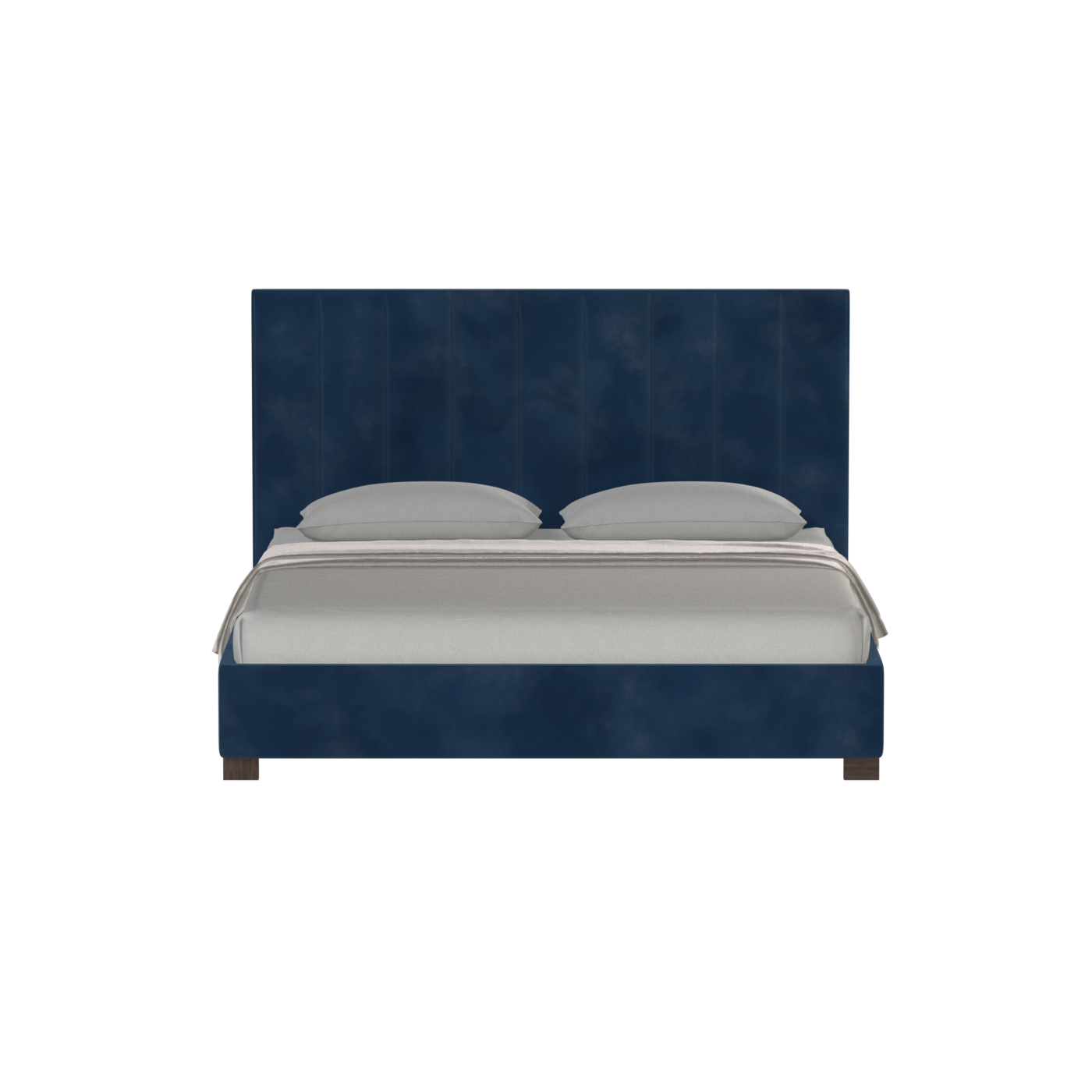 Ava High Headboard Bed in Luxe Fabric