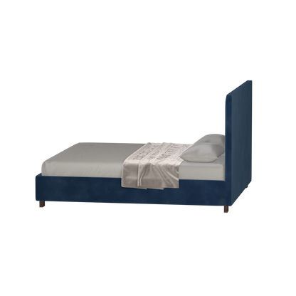 Ava High Headboard Bed in Luxe Fabric