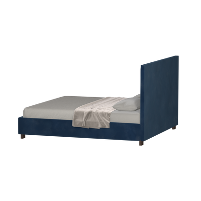 Ava High Headboard Bed in Luxe Fabric