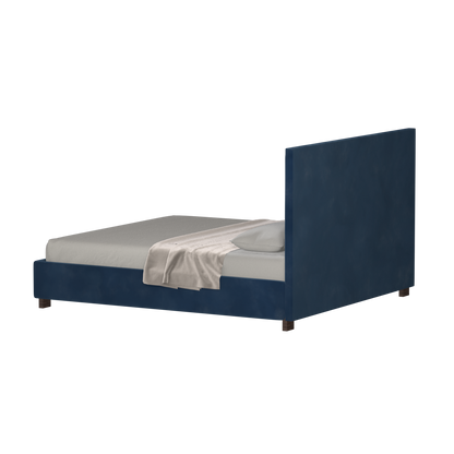 Ava High Headboard Bed in Luxe Fabric