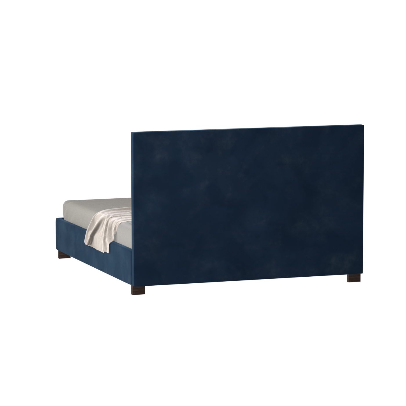 Ava High Headboard Bed in Luxe Fabric