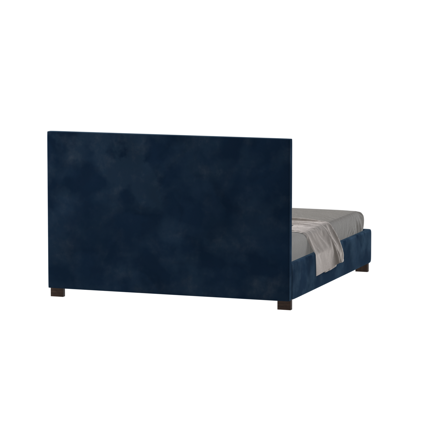 Ava High Headboard Bed in Luxe Fabric