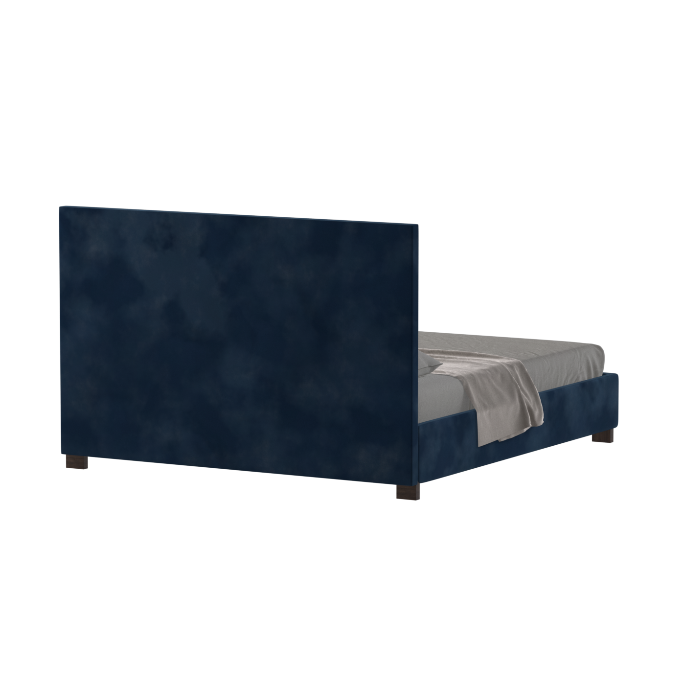 Ava High Headboard Bed in Luxe Fabric