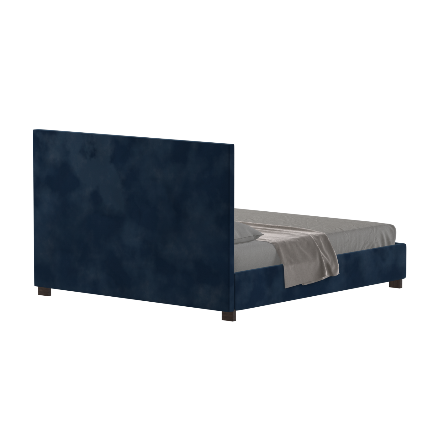 Ava High Headboard Bed in Luxe Fabric