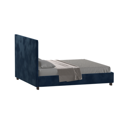 Ava High Headboard Bed in Luxe Fabric