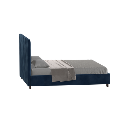 Ava High Headboard Bed in Luxe Fabric