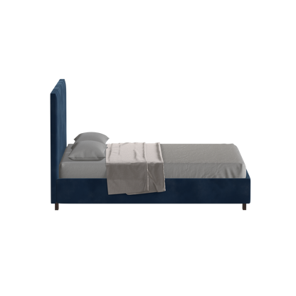 Ava High Headboard Bed in Luxe Fabric