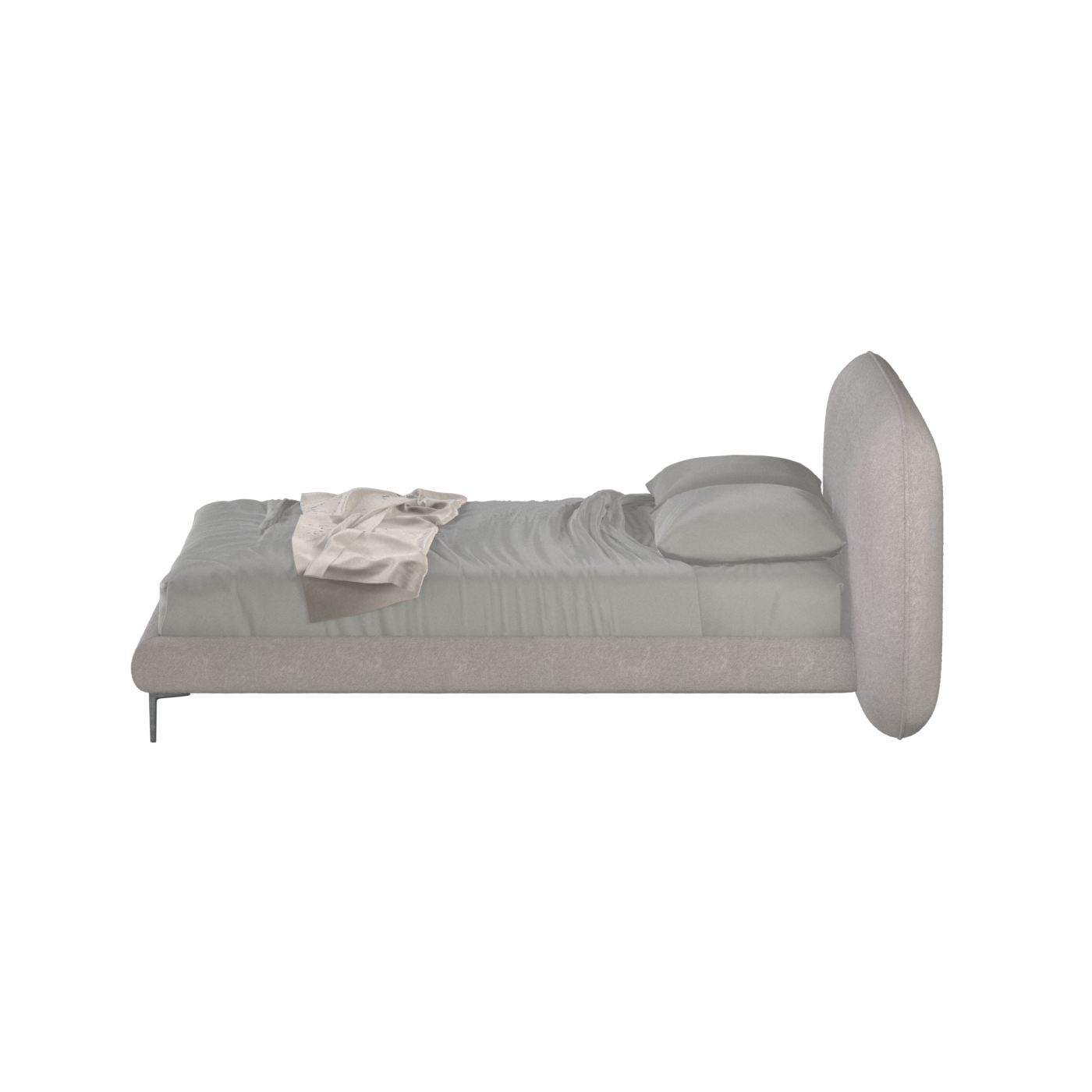 Bolzano Upholstered Bed with Curved Headboard