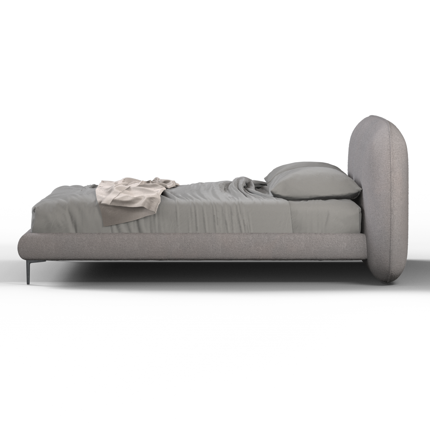 Bolzano Upholstered Bed with Curved Headboard