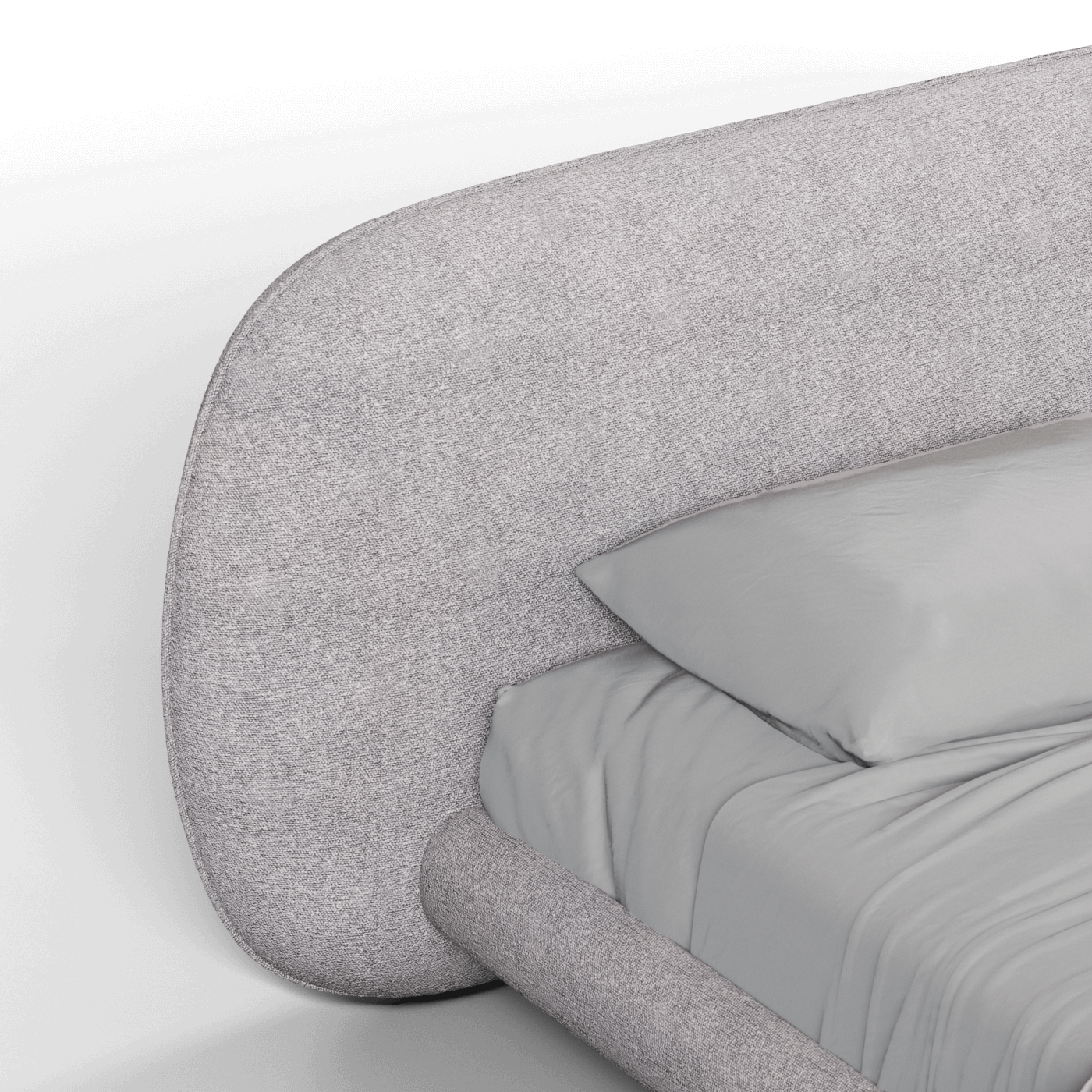 Bolzano Upholstered Bed with Curved Headboard