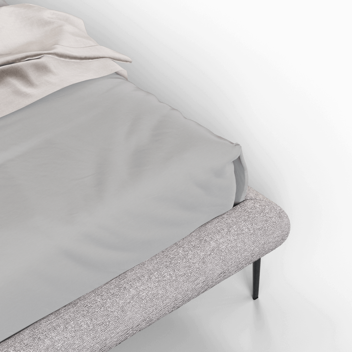 Bolzano Upholstered Bed with Curved Headboard
