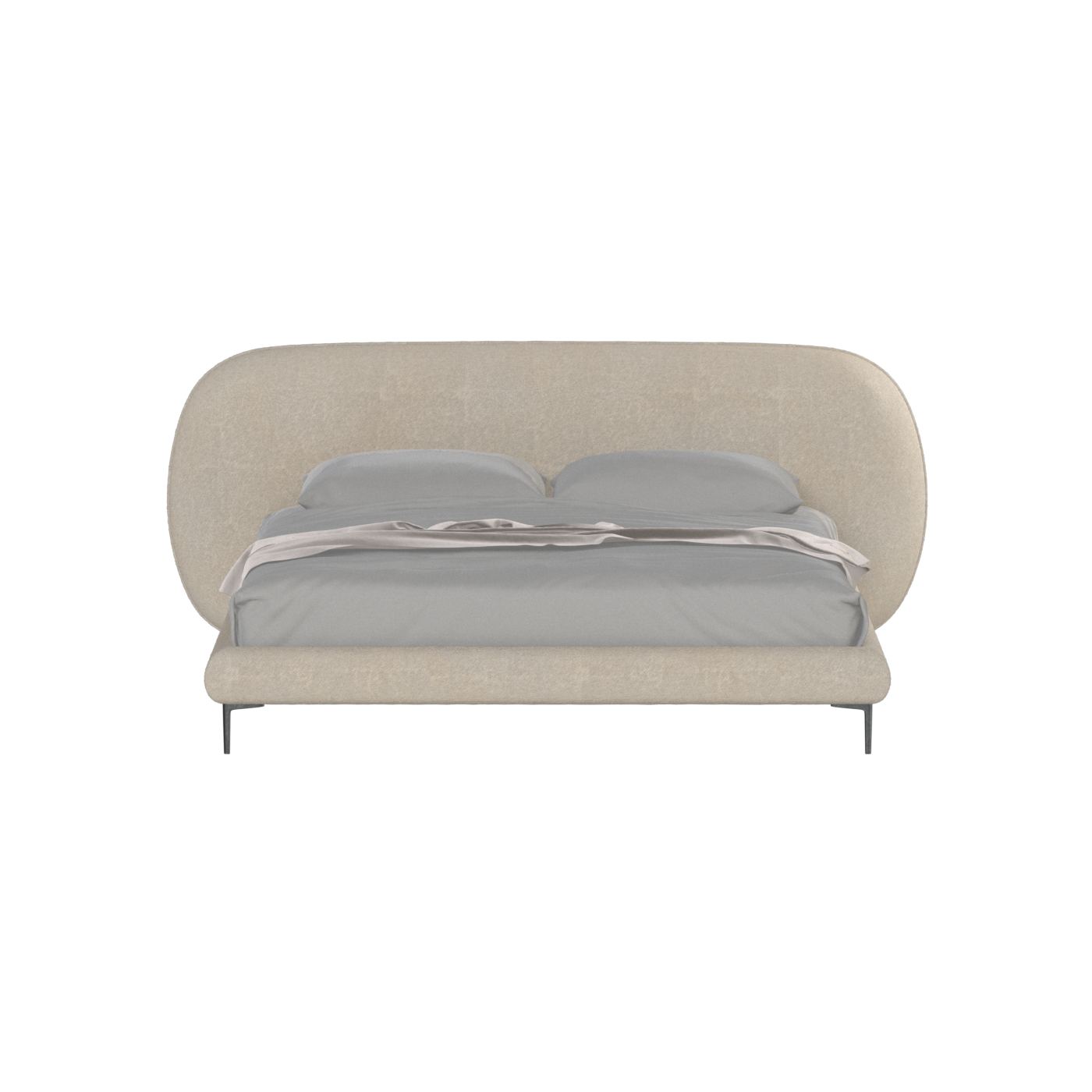 Bolzano Upholstered Bed with Curved Headboard