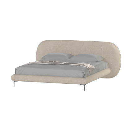 Bolzano Upholstered Bed with Curved Headboard