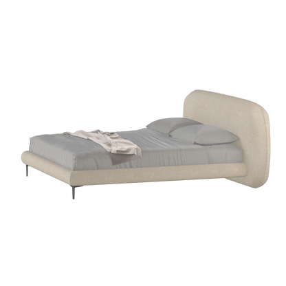 Bolzano Upholstered Bed with Curved Headboard