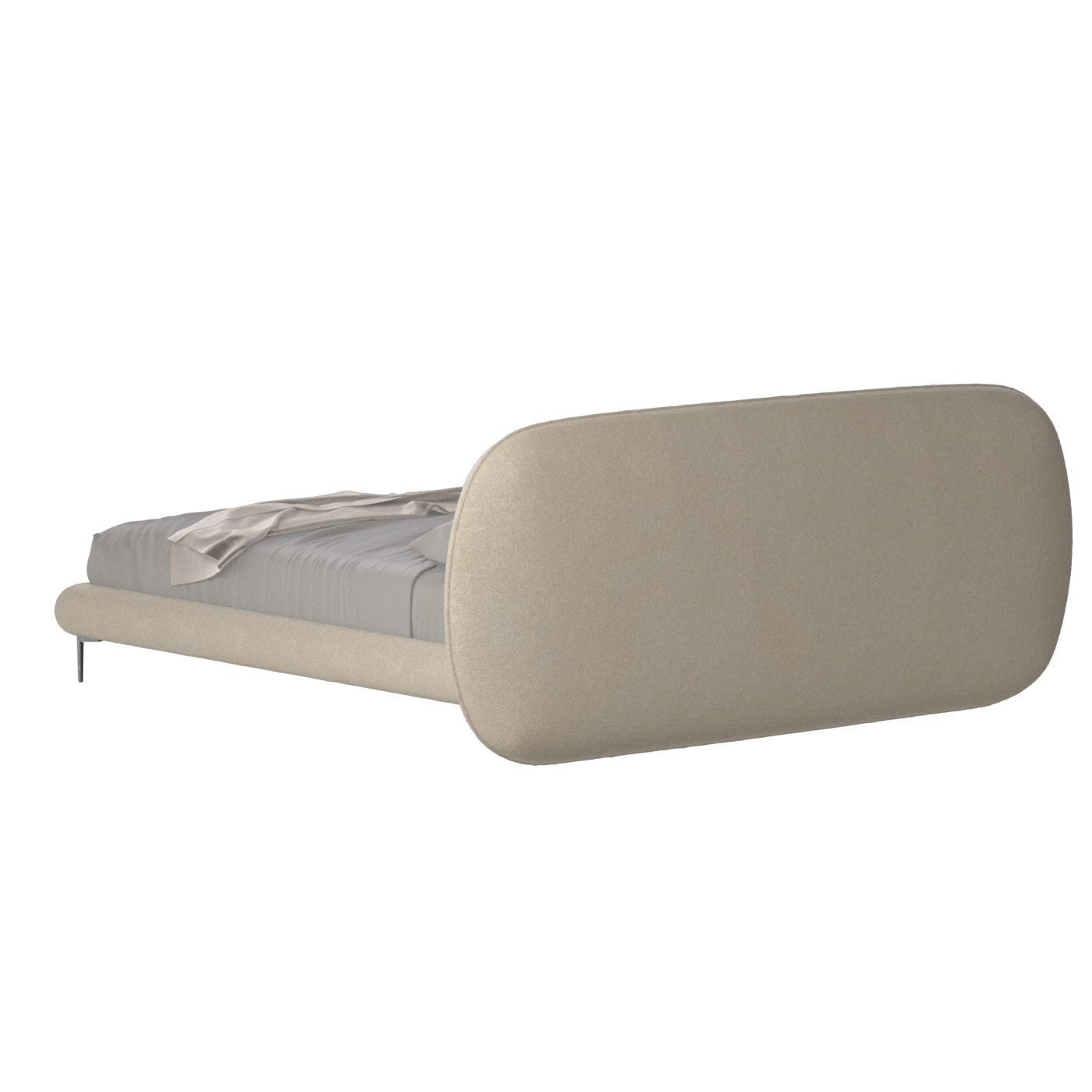 Bolzano Upholstered Bed with Curved Headboard